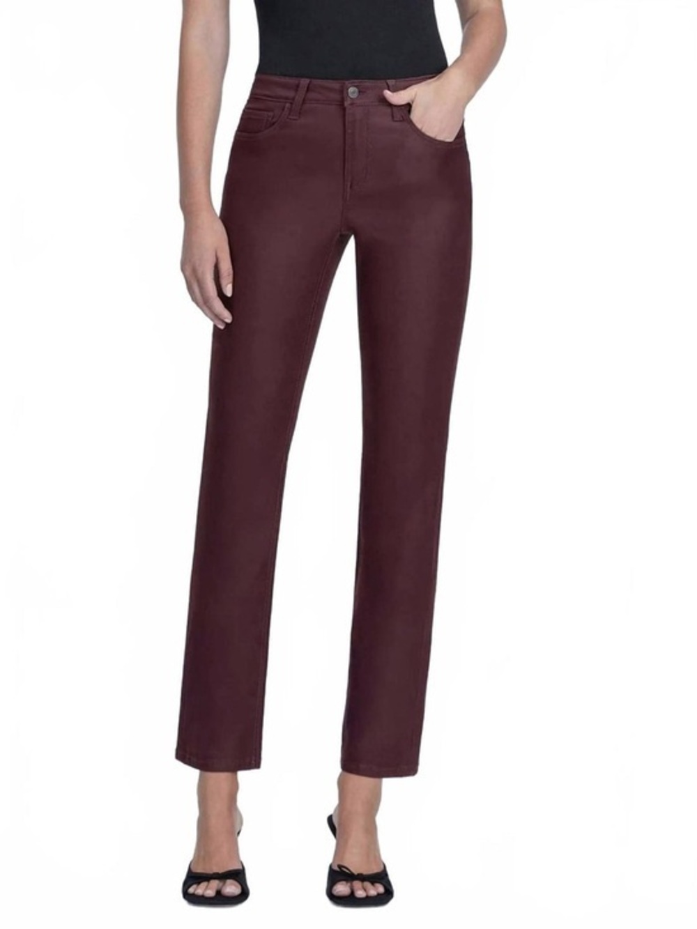 NWT Vervet Coated High Rise Slim Straight Jeans 32